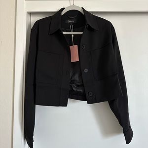 Quince Stretch Crepe Cropped Jacket